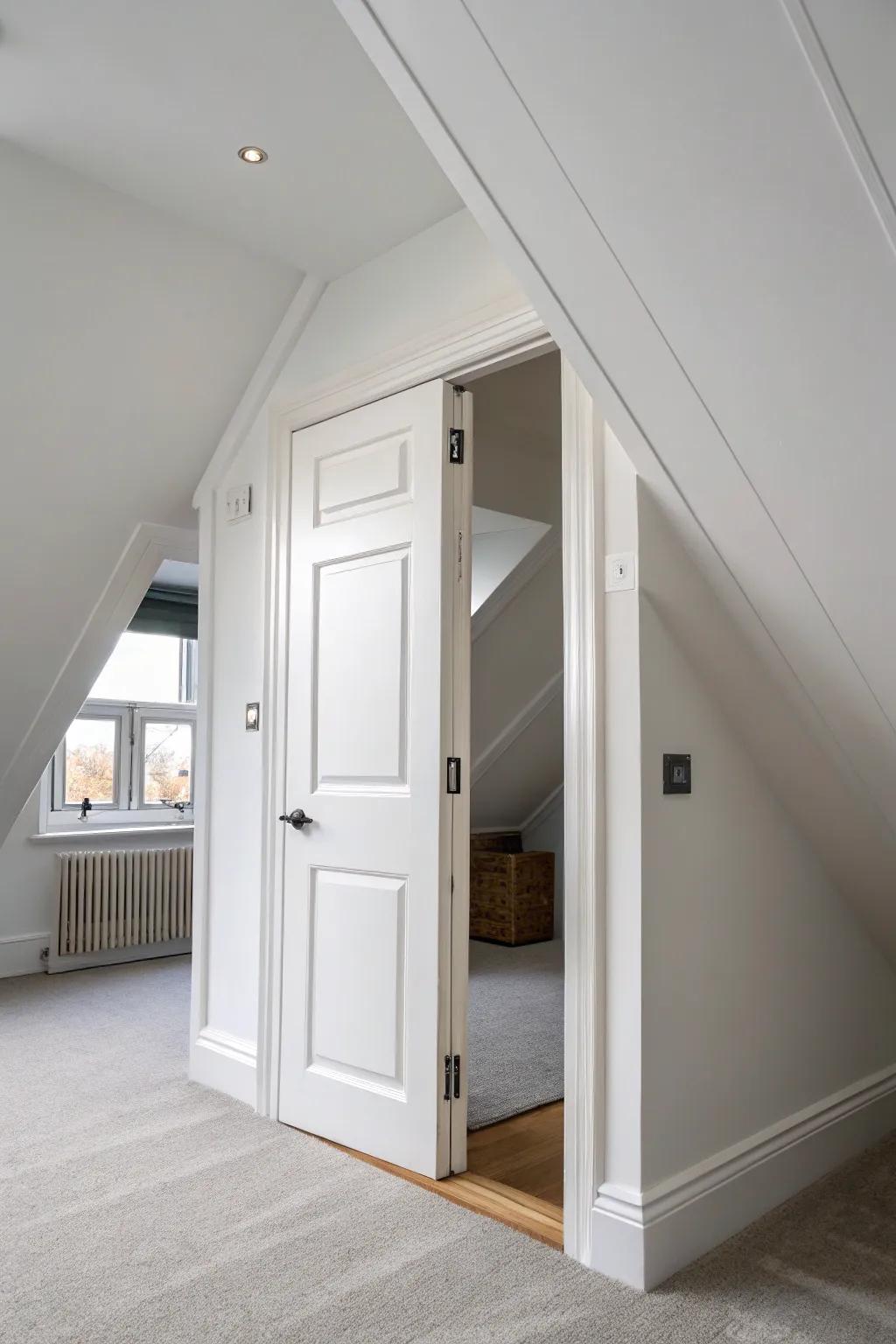 Minimalist white trim delivers a smooth, integrated appearance.