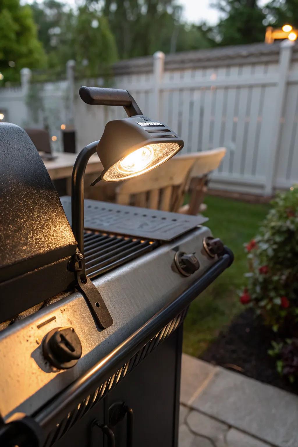 Clip-on grill lights offer flexibility and ease of use.