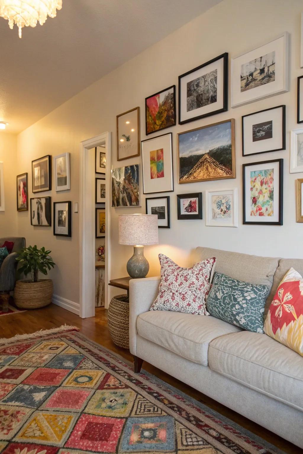 Personalize your space with a stunning gallery wall.