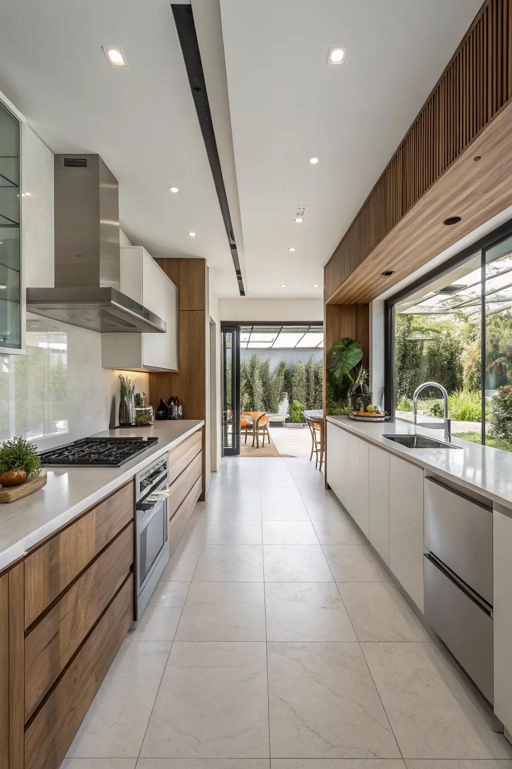 An open kitchen design that fosters connection and effortless accessibility.