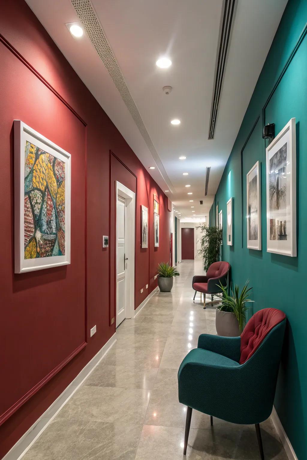 Deep crimson or cerulean walls bring a dash of opulence and comfort.