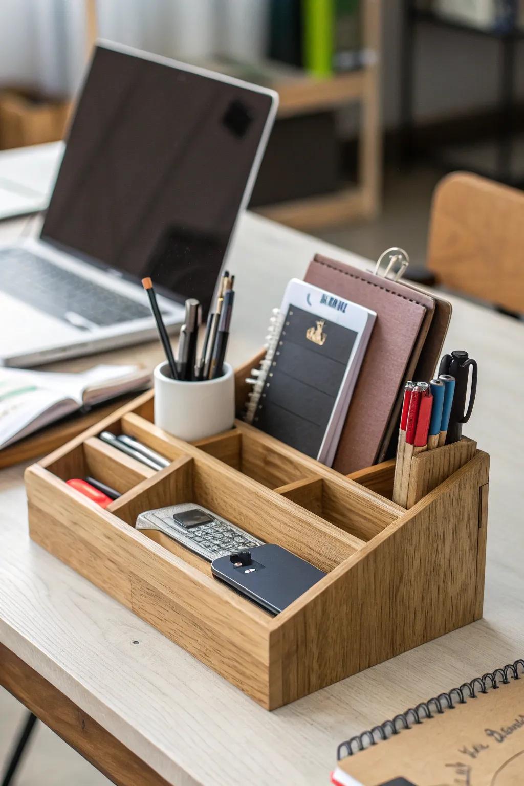 Streamline your workspace with multi-compartment organizers.