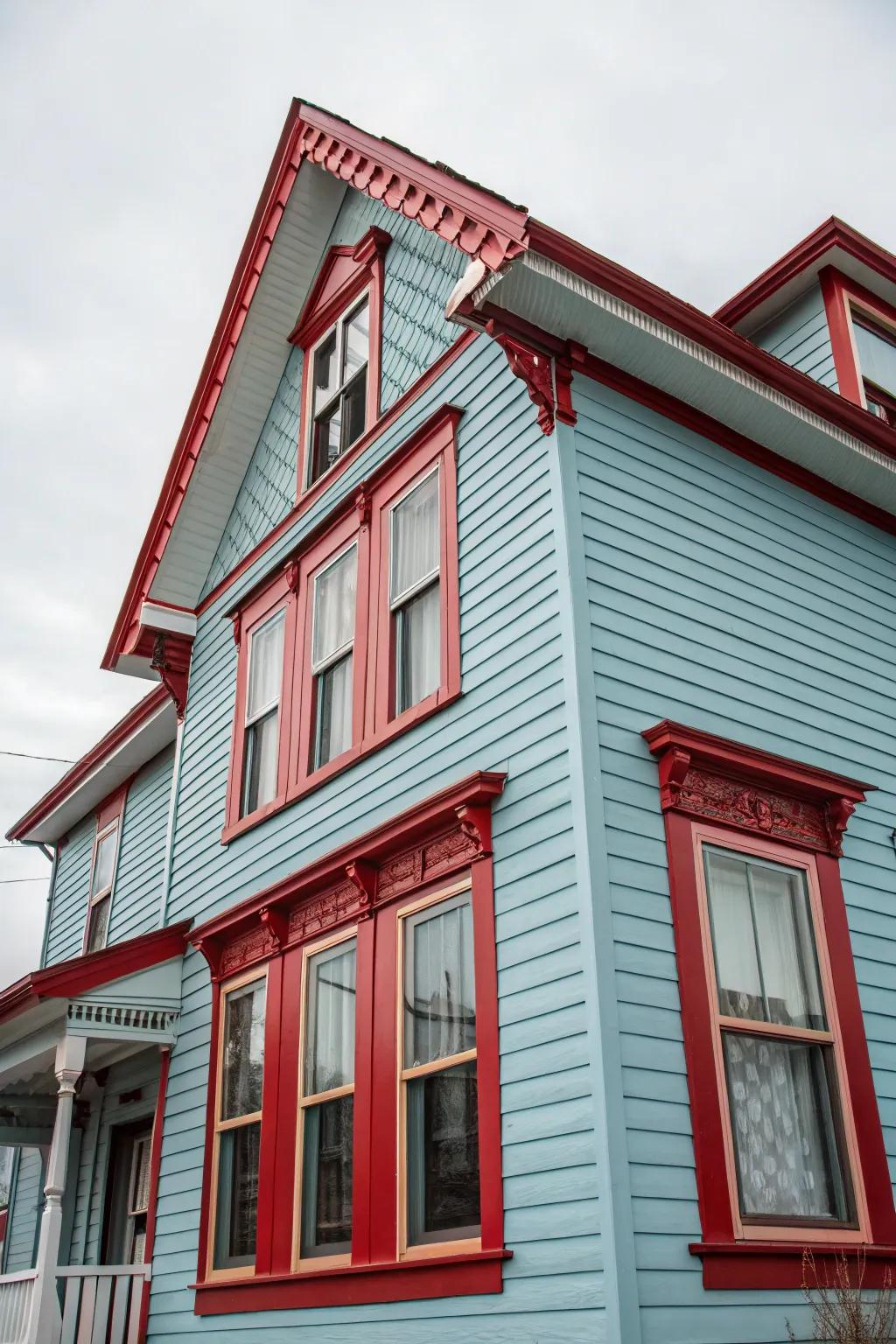 Eye-catching high contrast colors highlight the architectural magnificence of your home's exterior.