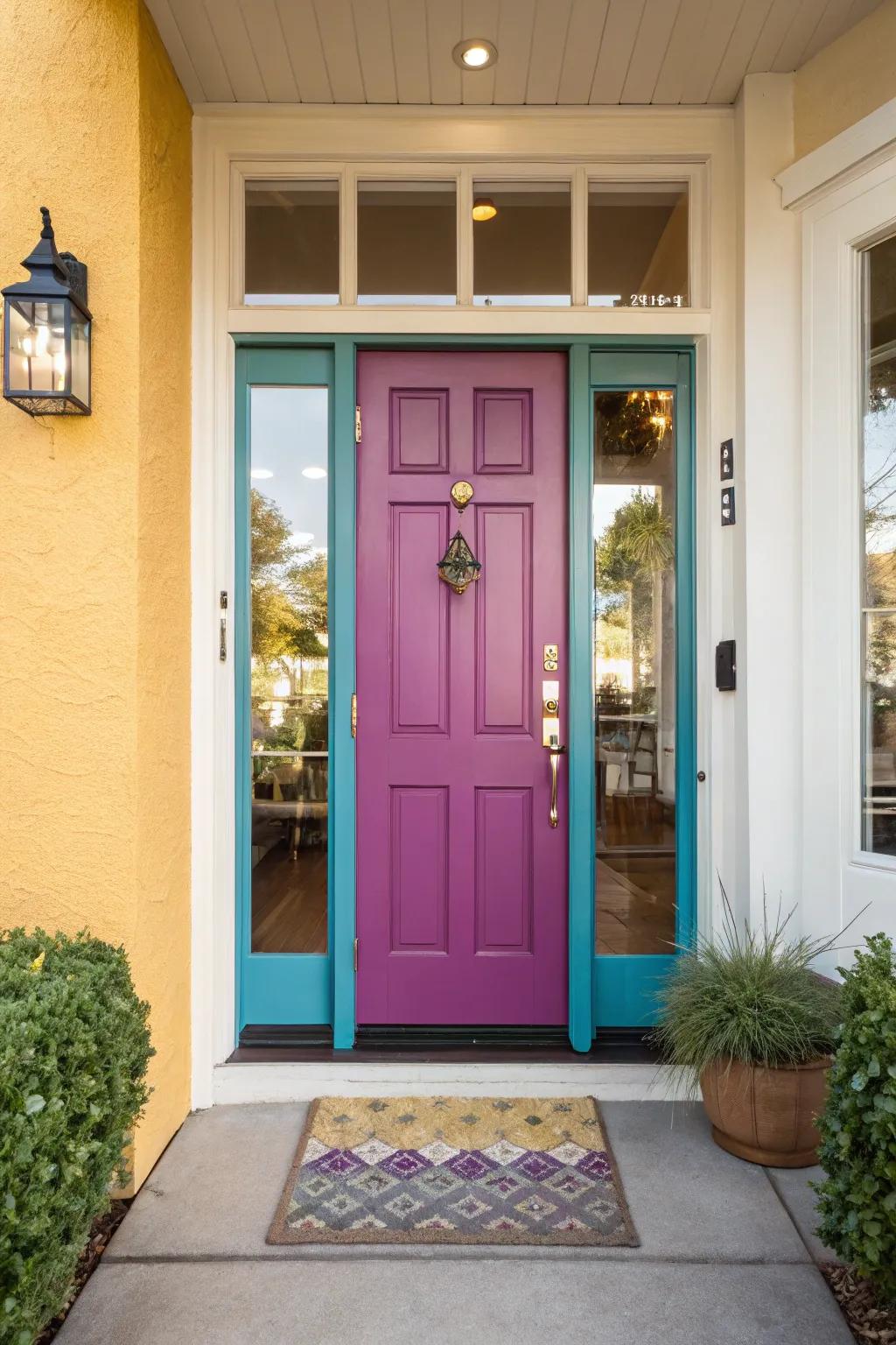 A unique door design that adds character and charm to any home.