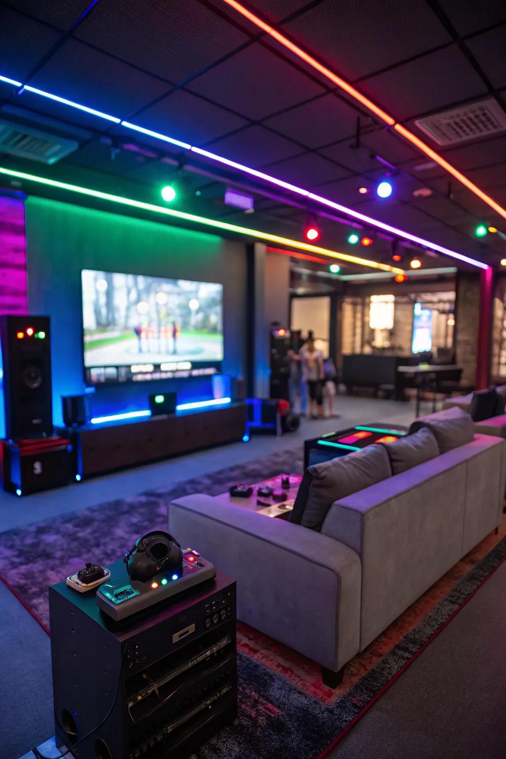 See how LED strip lights can create a mesmerizing and immersive gaming atmosphere.