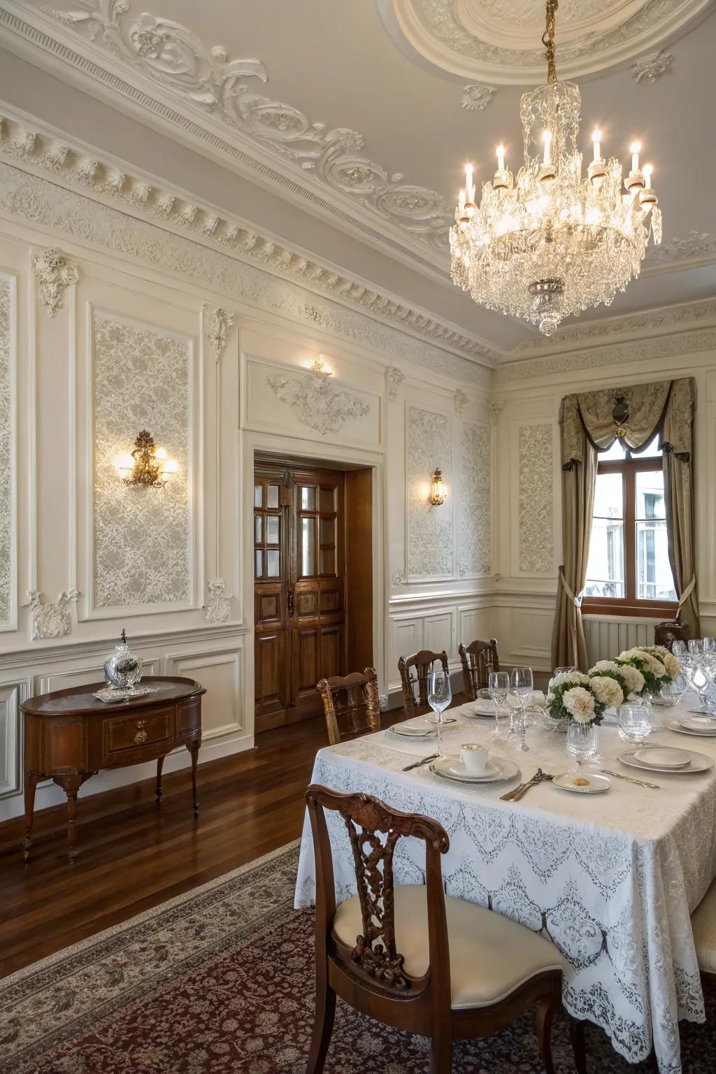 Enhance classic interiors with elegant wainscoting.