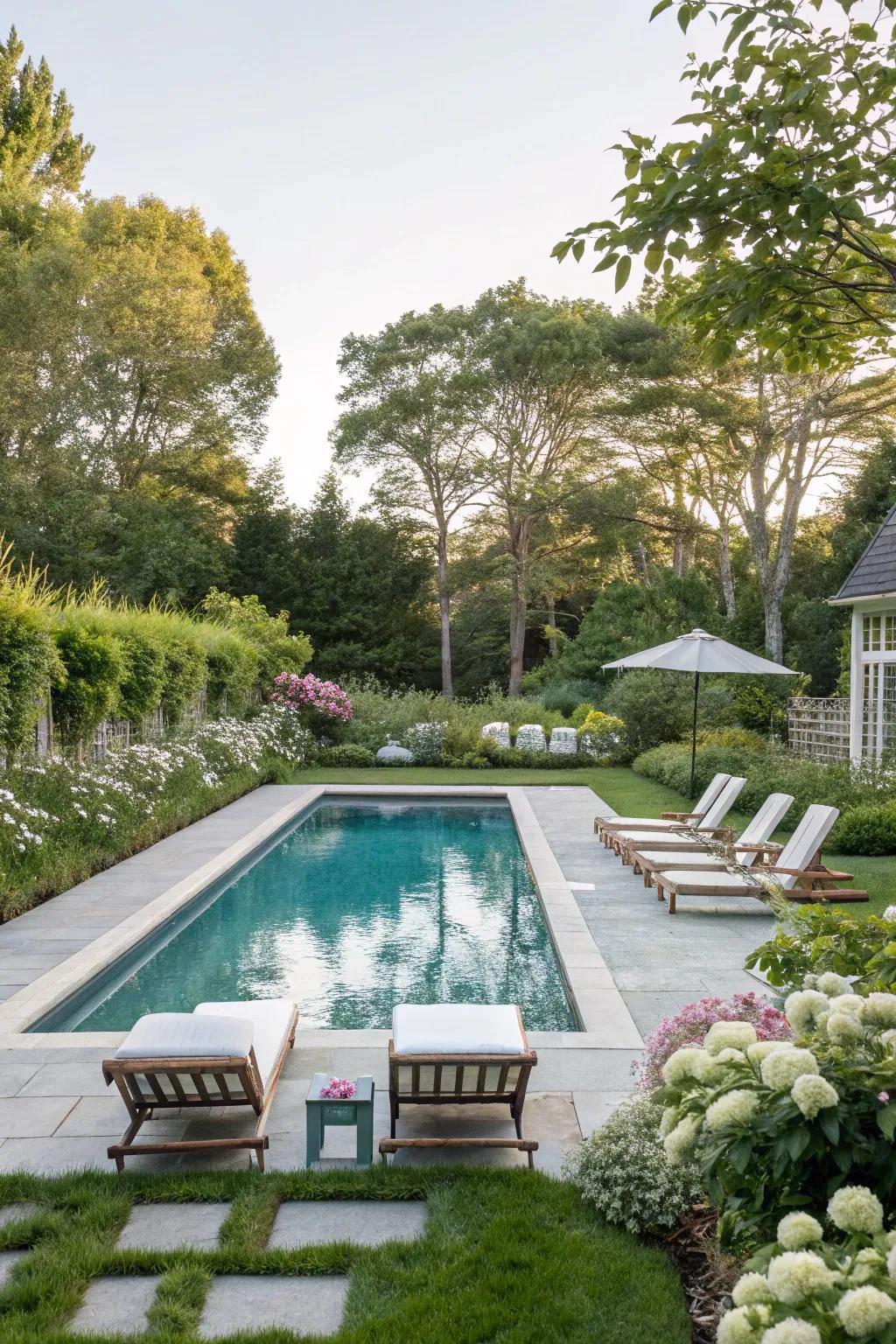 An opulent pool can transform your backyard into a Hamptons-esque haven.