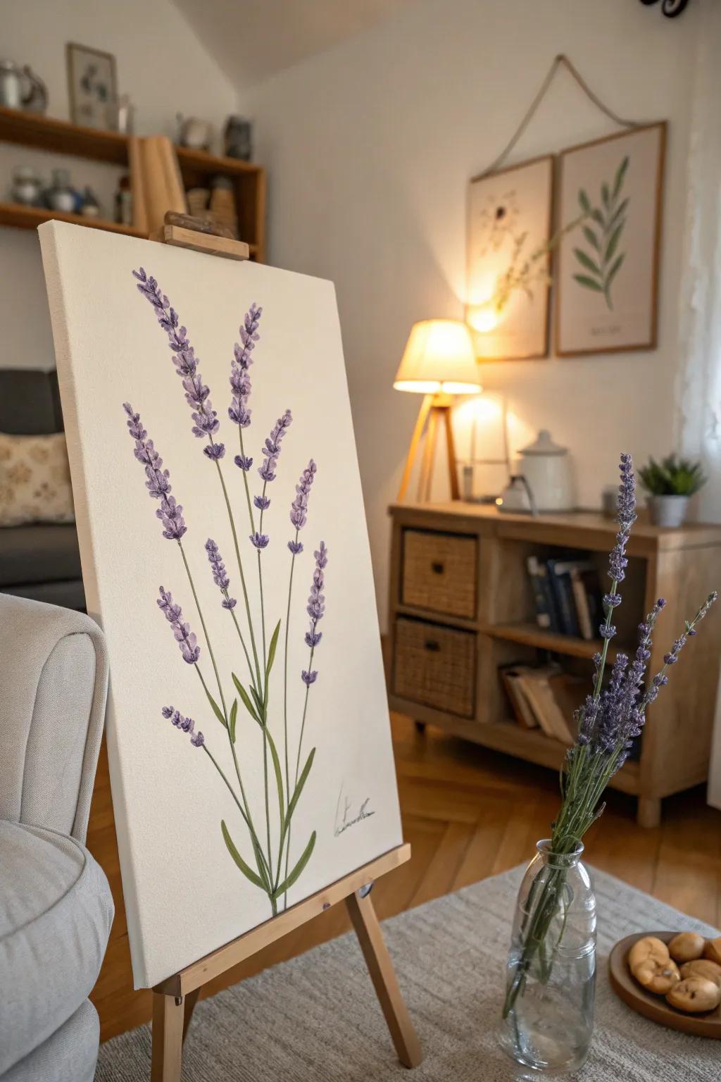 A minimalist depiction of floral stems, introducing a dash of refinement to any setting.