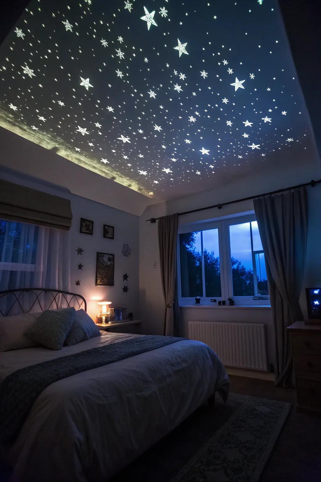 Bring the magic of a starry night into your bedroom.