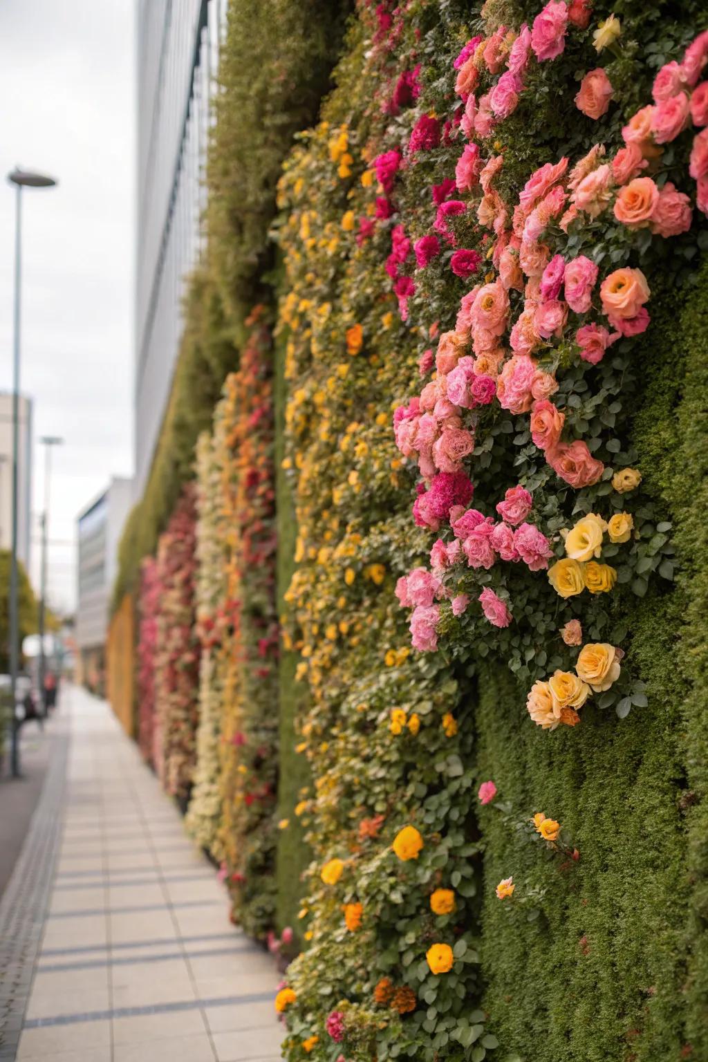 Elevate your garden space with a vertical display of rose moss.