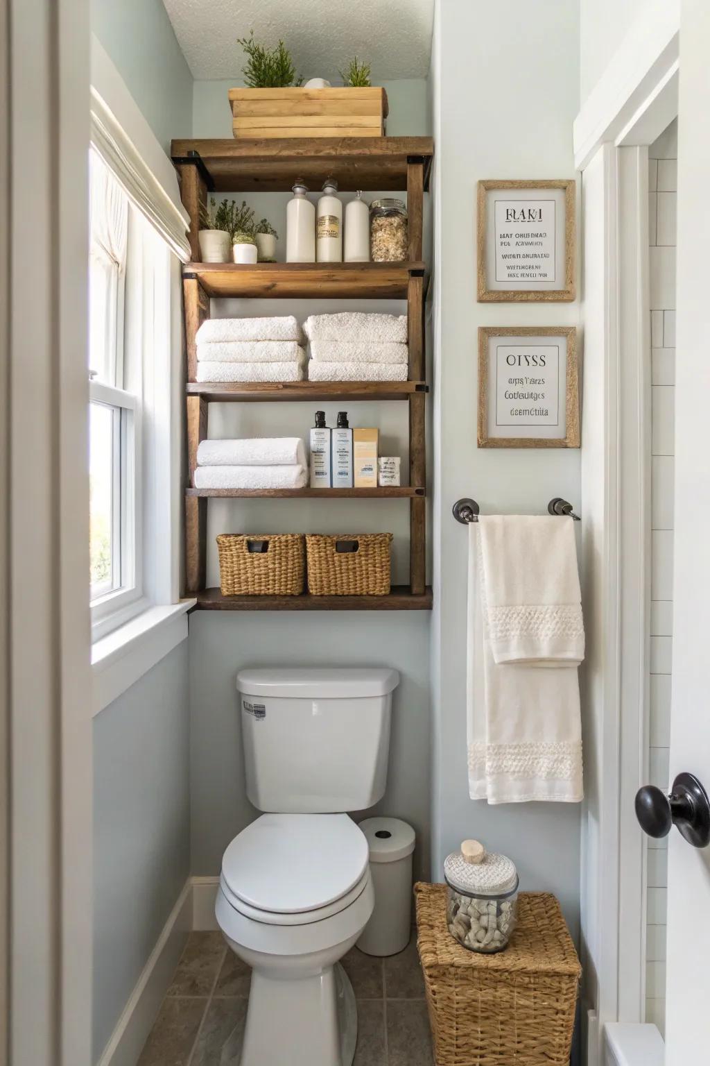 Elevate your storage game with sleek shelving solutions.