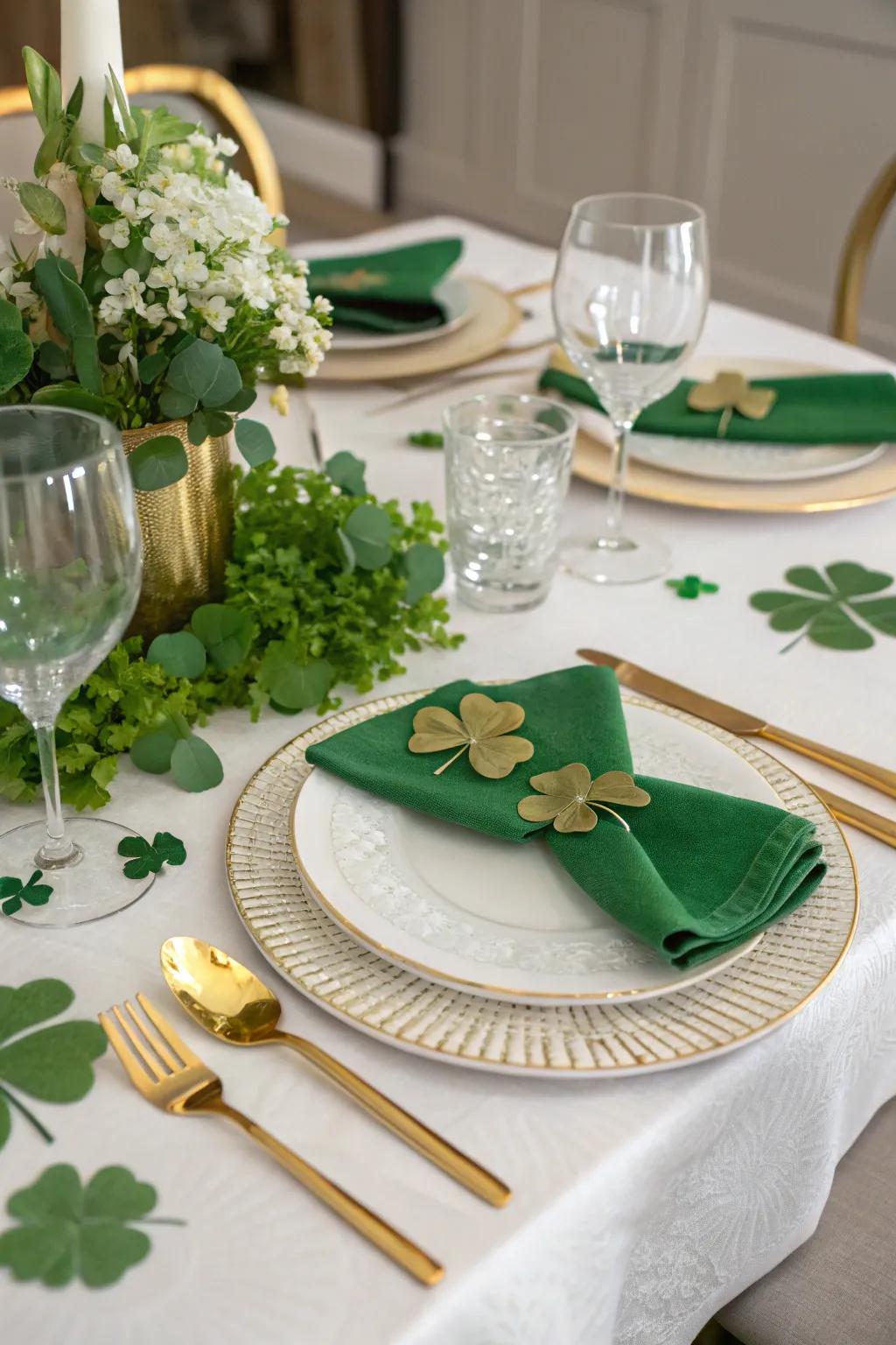 Set your table with a touch of Irish elegance.