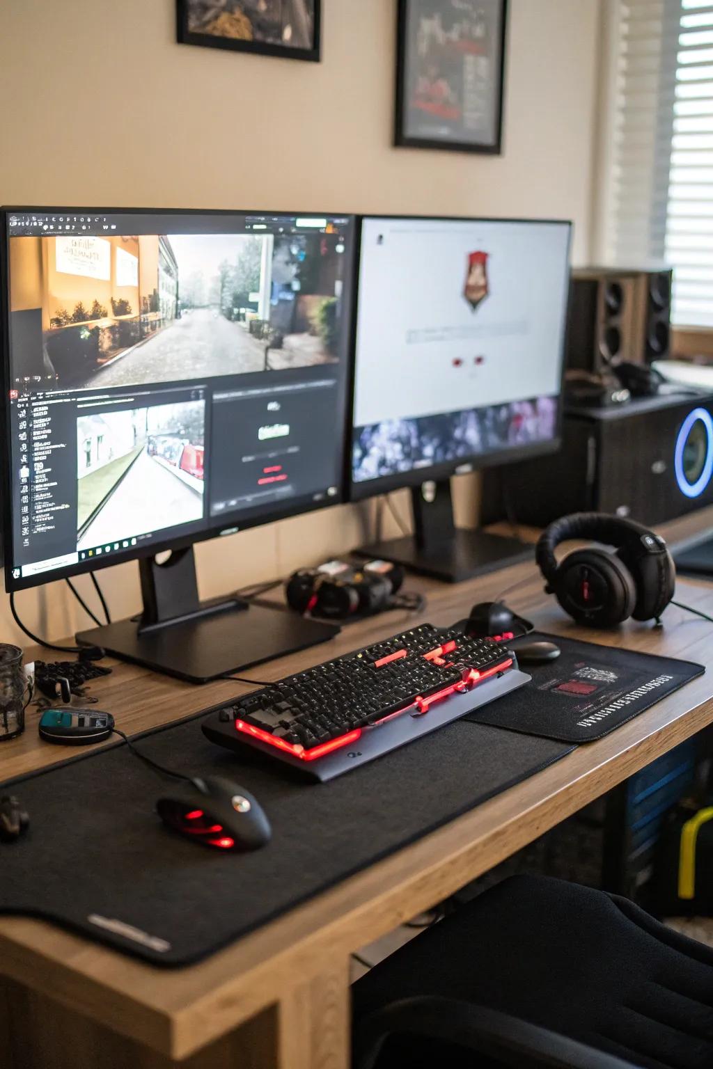 Unleash the capabilities of multiple monitors for an effective streaming environment.