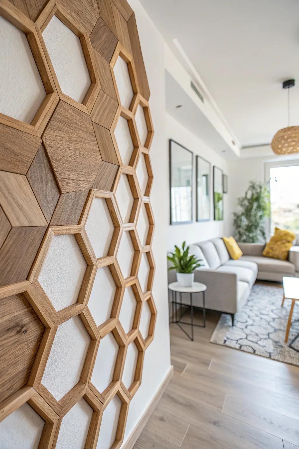 Geometric wooden patterns for a modern twist.