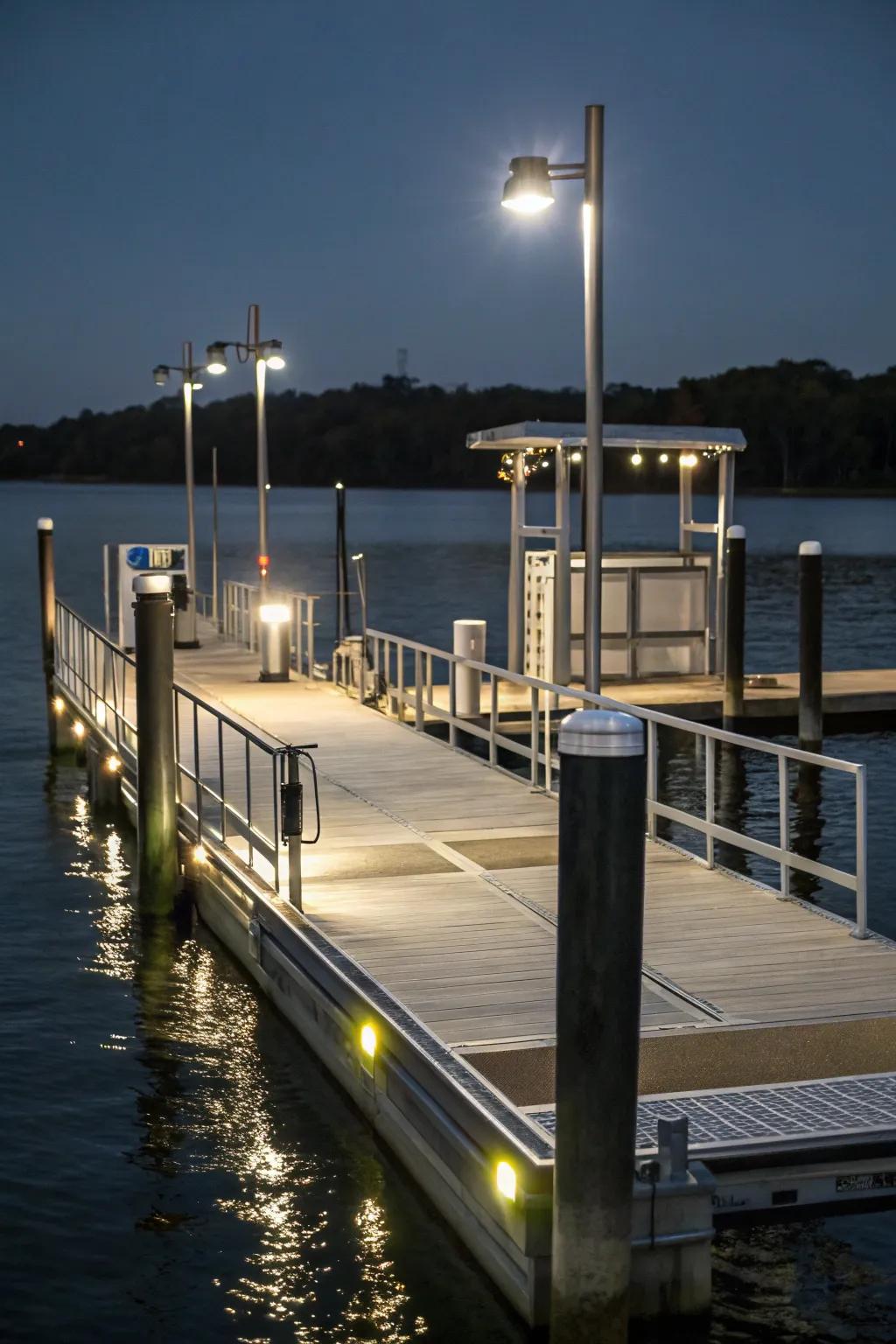 Motion sensor lights provide convenience and security, activating only when needed.