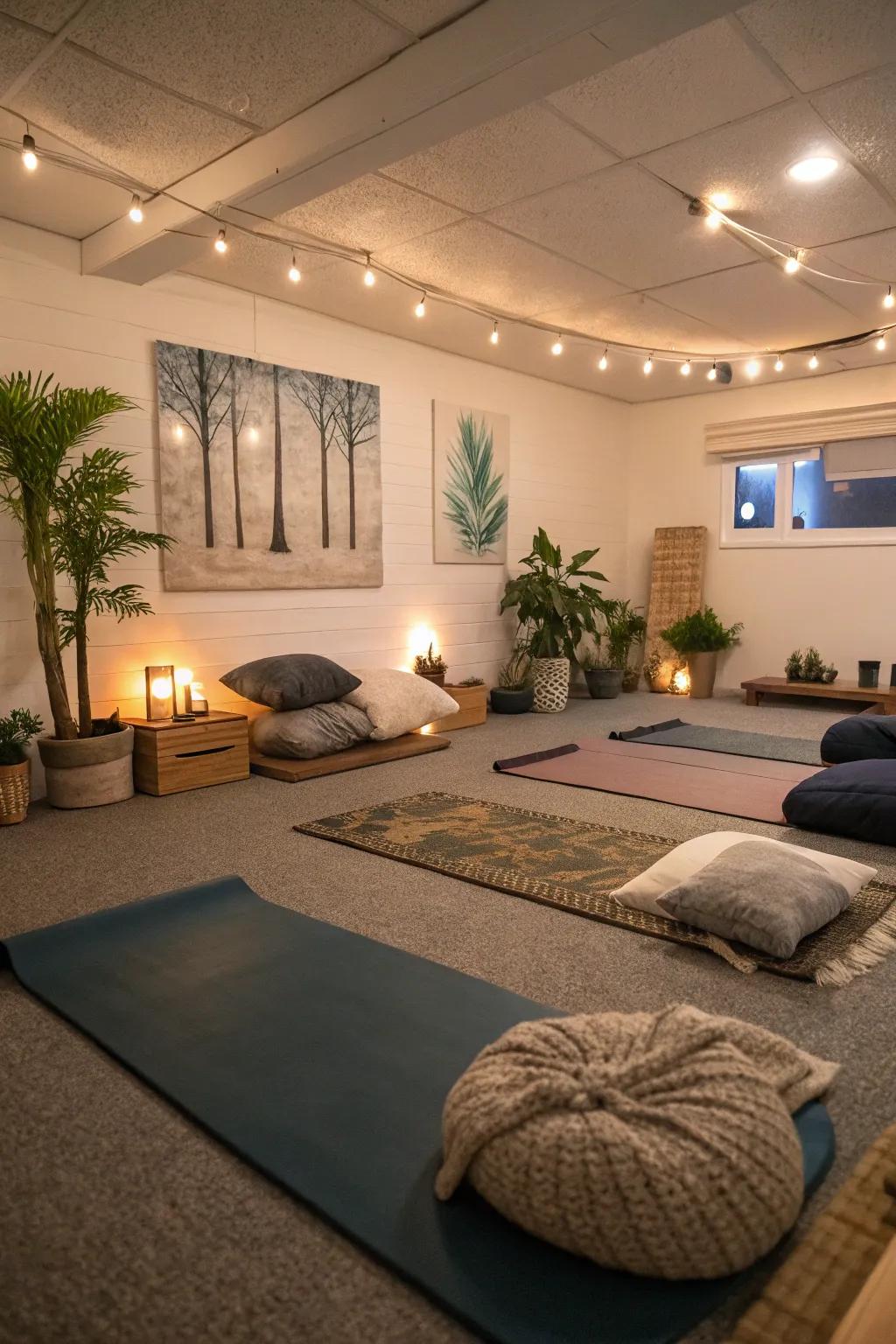 Discover inner peace in a dedicated yoga spot.