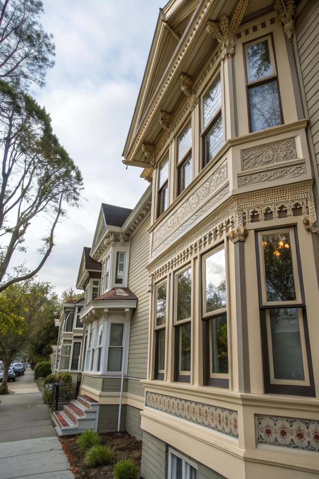 Layered frames inject dimension and aesthetic interest into your façade.