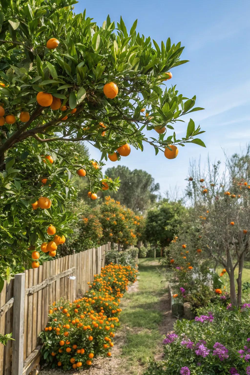 Citrus groves gift you with fresh fruit and radiant color.