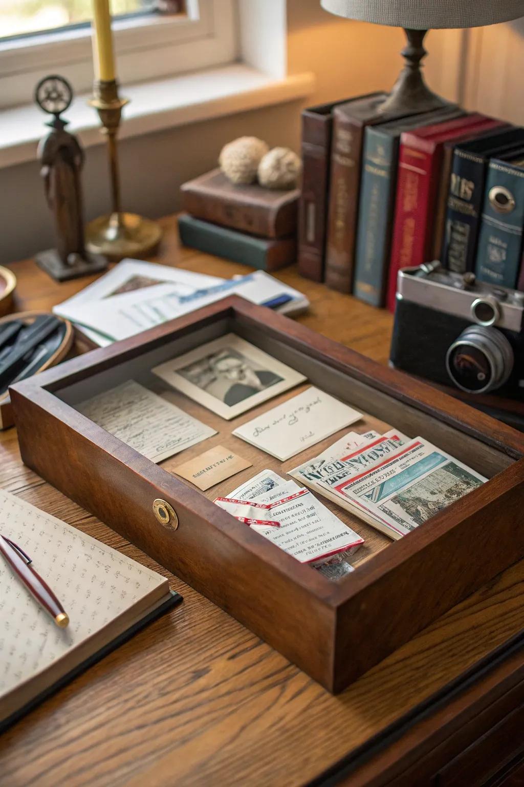 Capture history with time capsule treasures.