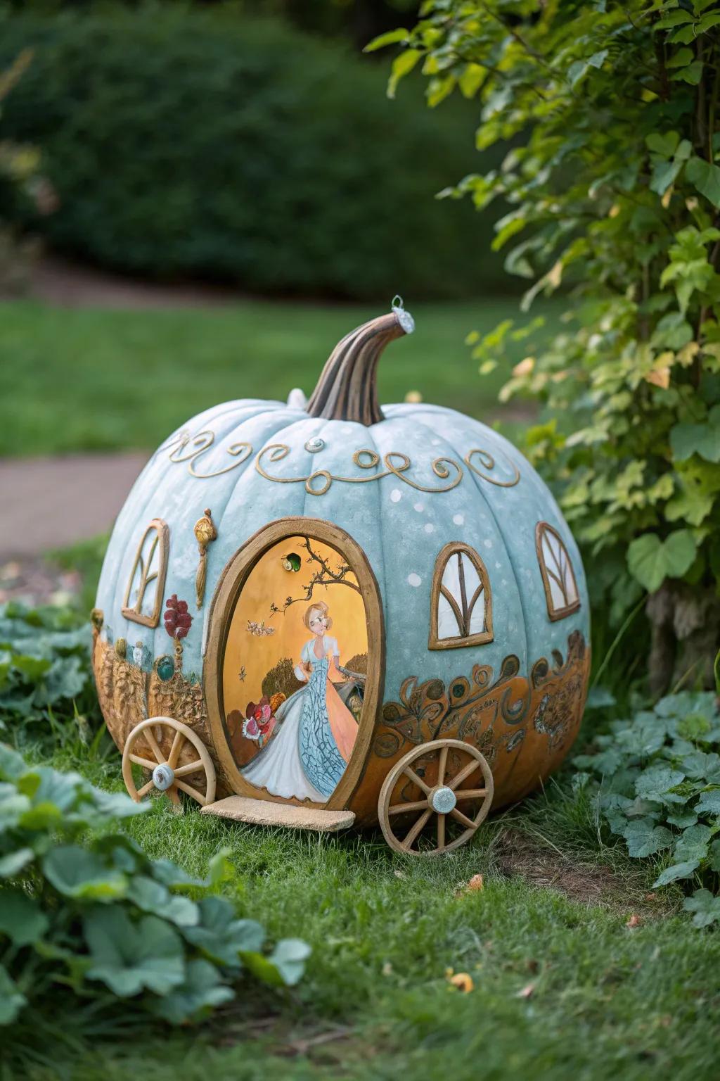 Bring fairytales to life with a magical pumpkin design.