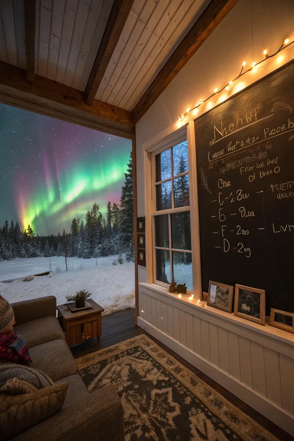 Enchant your space with northern lights artwork.