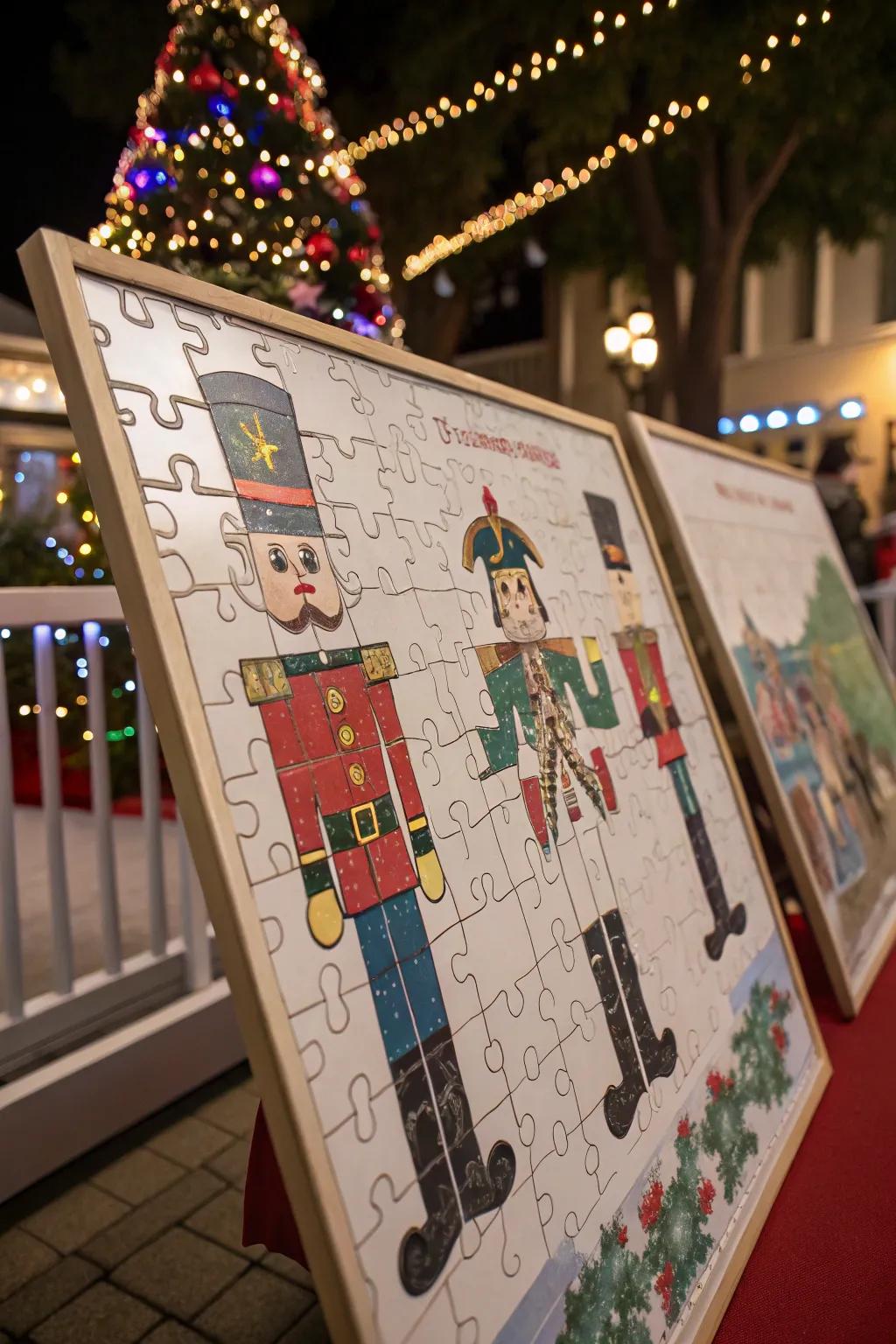 Collaborative Nutcracker puzzle board.