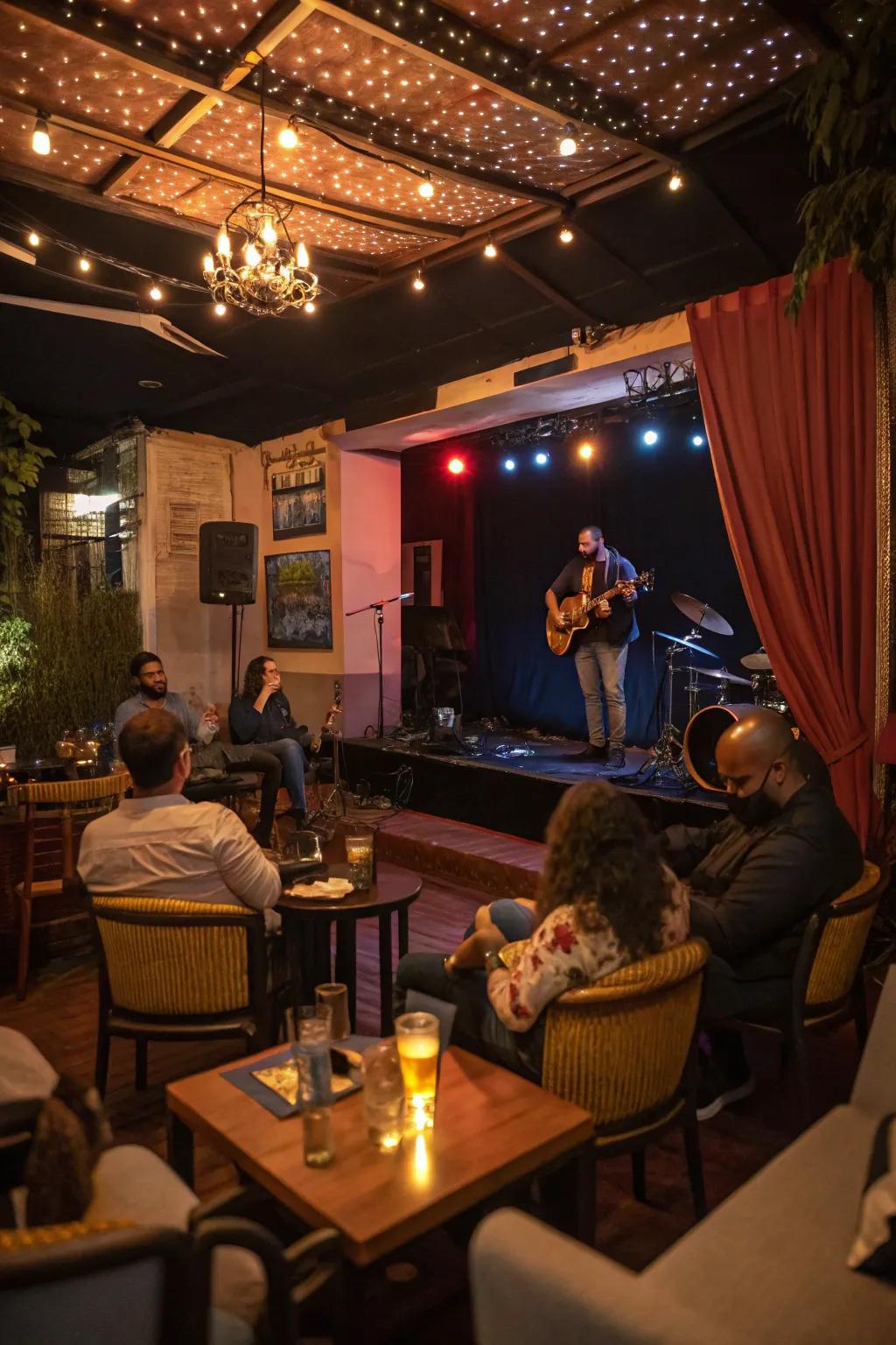 Surrender to the rhythm at a jazz and blues evening.