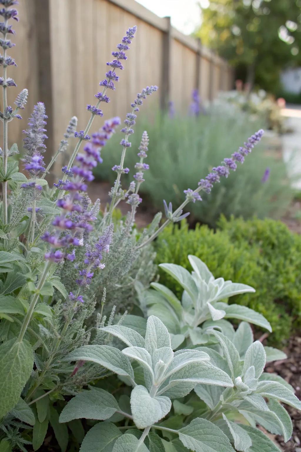 A texture-rich garden where Silver Queen meets bunny's ear.