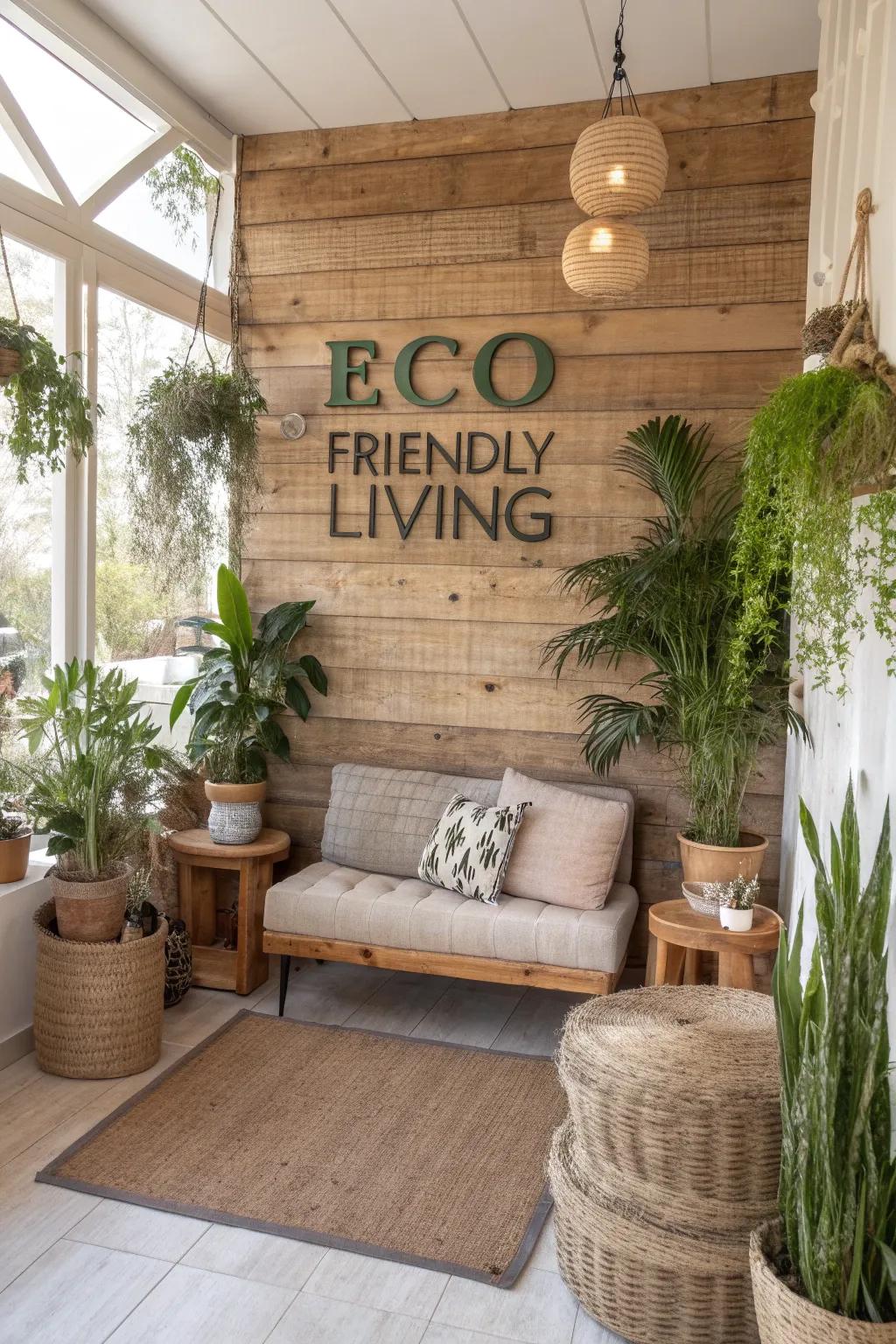 Create responsibly with an eco-friendly word wall.