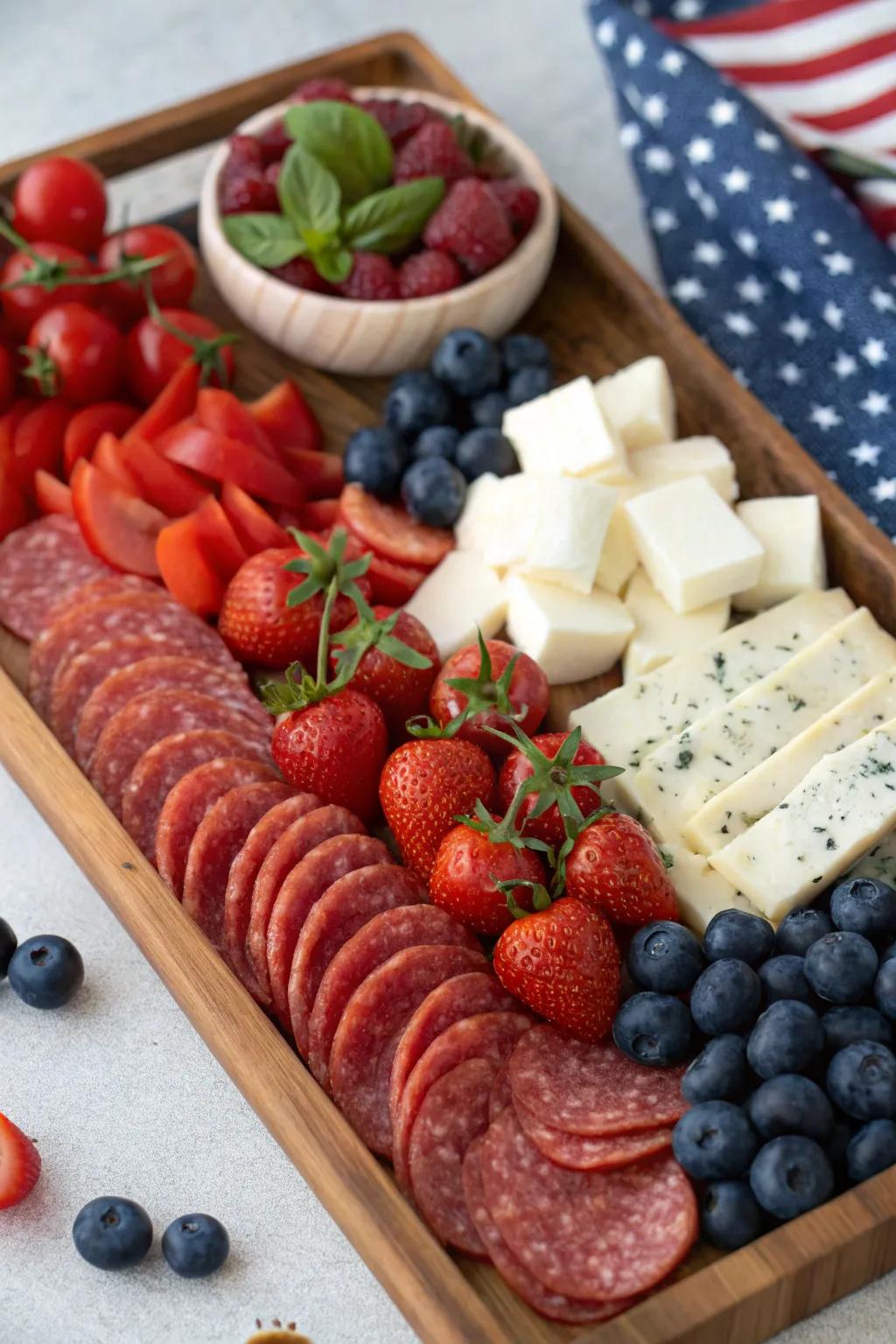 Serve up a snack display that's both delicious and decorative.