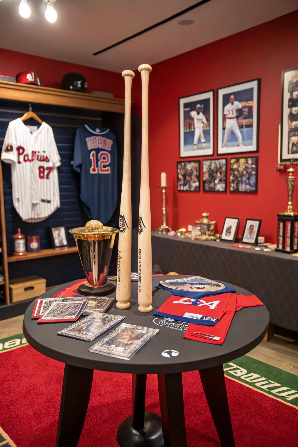 A table that stands on baseball history.