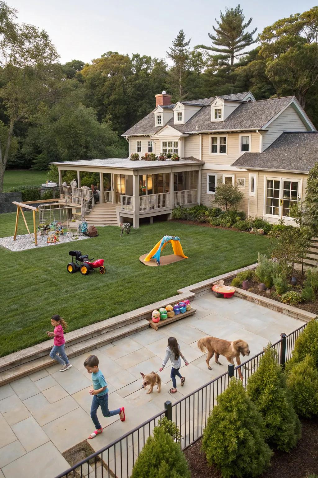 Pet-friendly spaces that ensure all family members are happy.