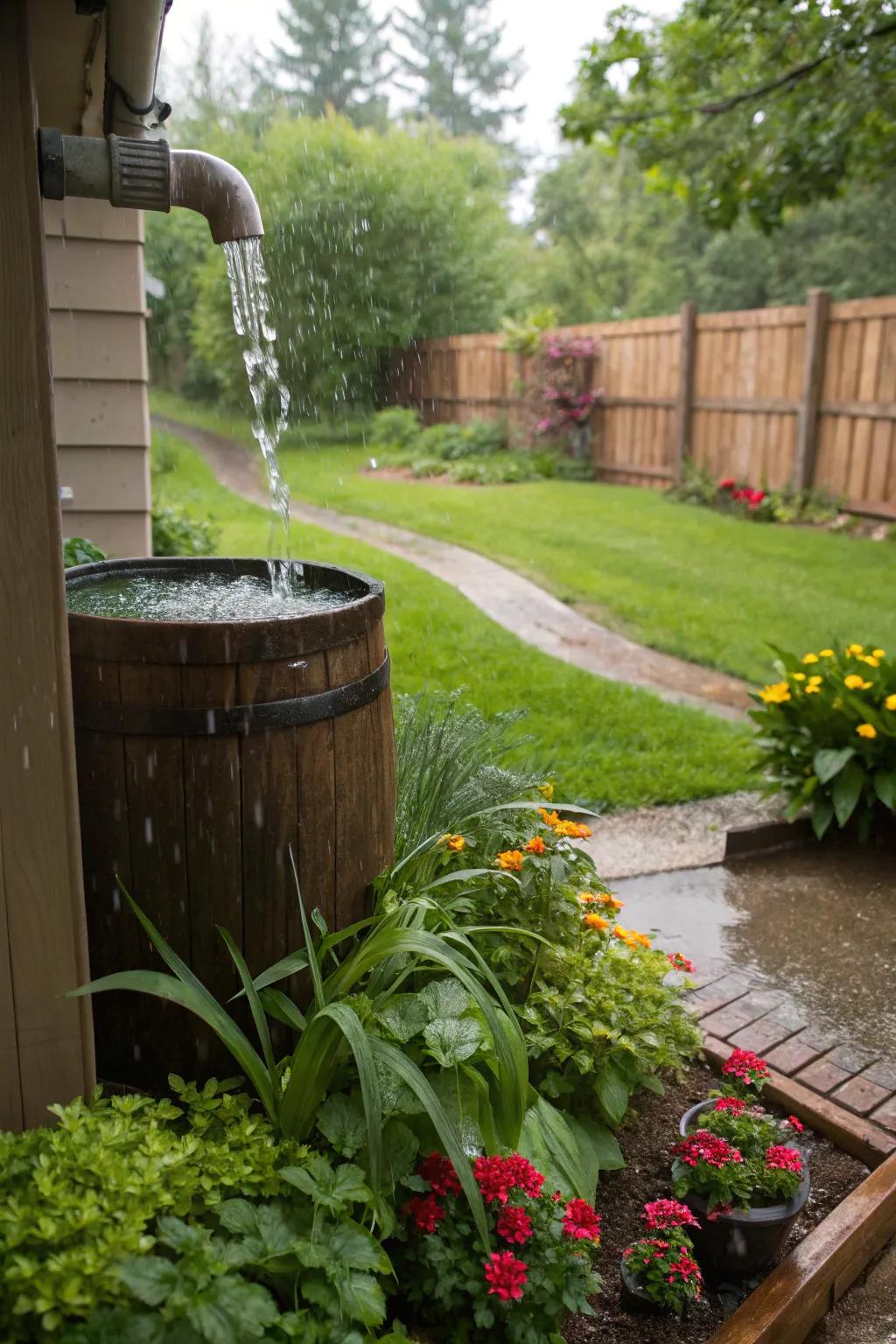 Rain barrels are a smart way to conserve water and care for your plants.