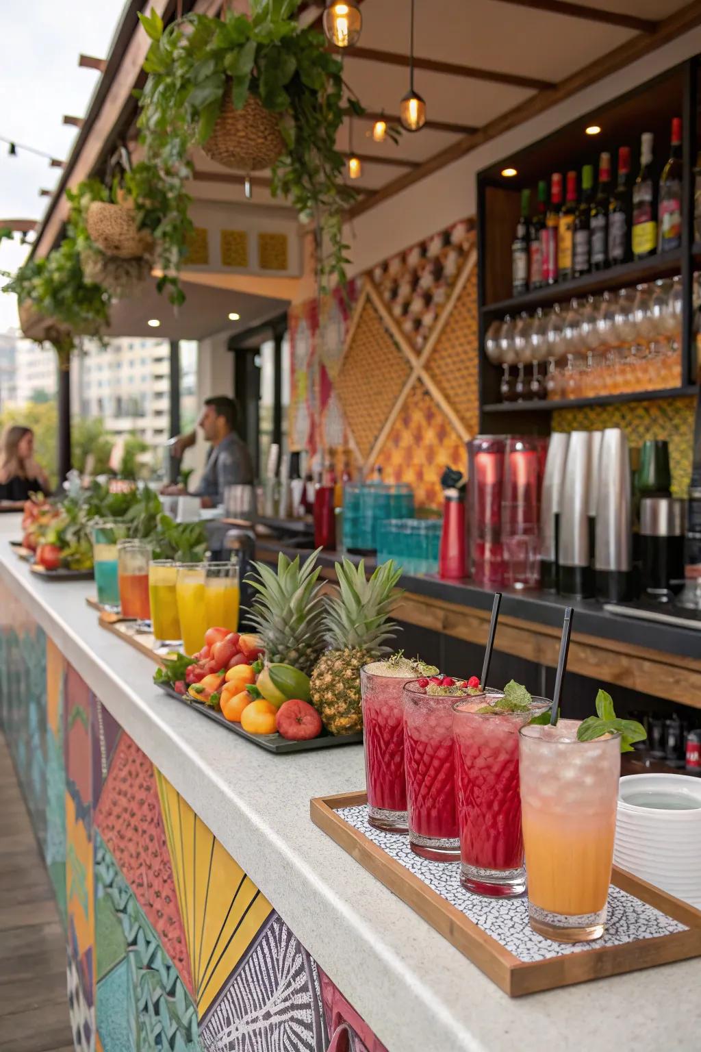Salute to the grad: A revitalizing mocktail point for tailored beverage creations.