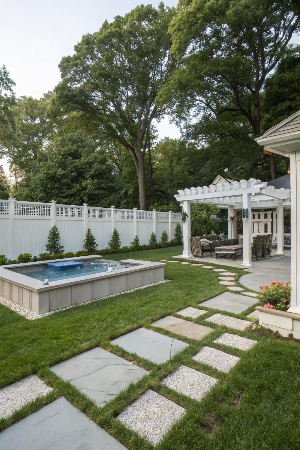 Custom features impart a sumptuous accent to your backyard.