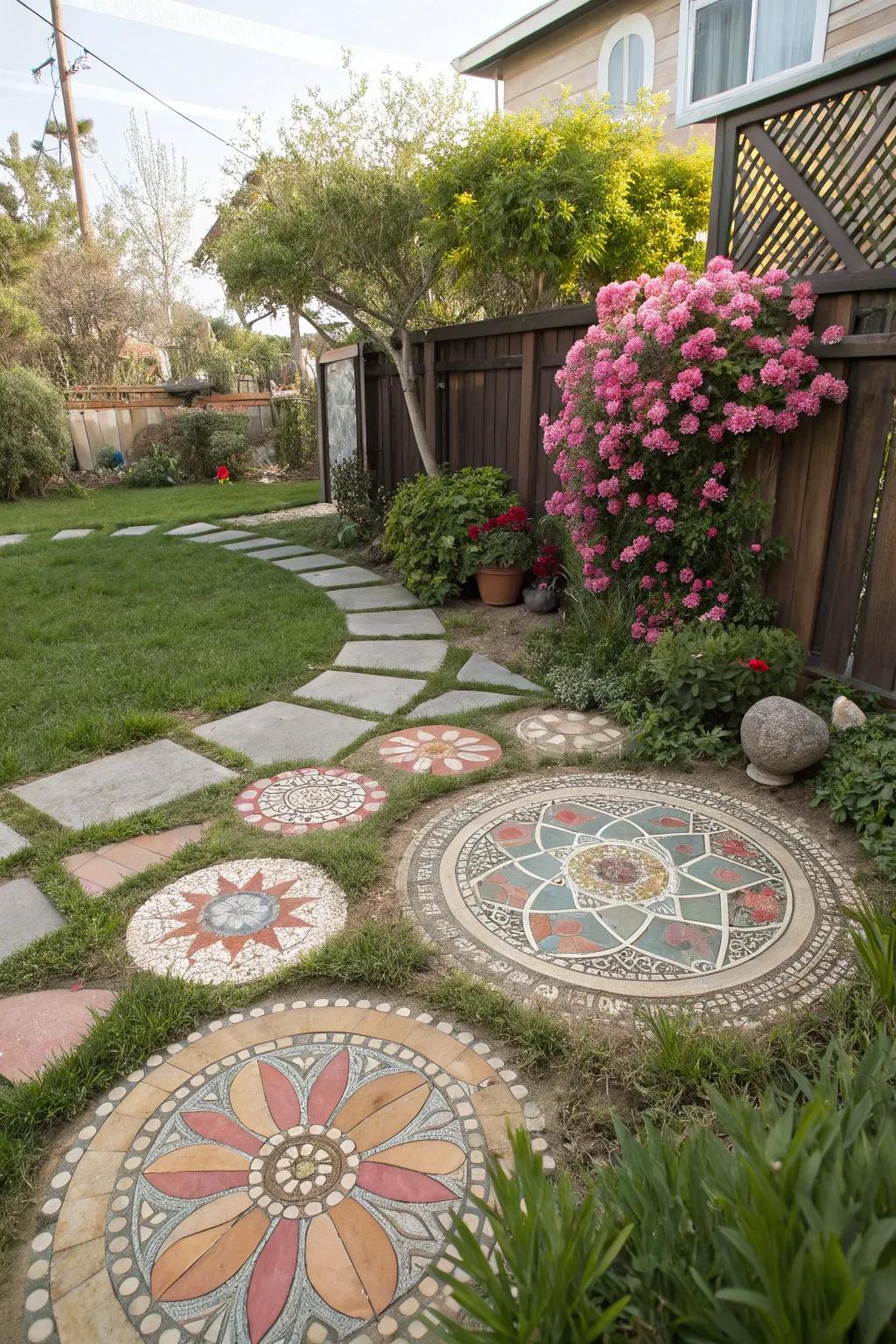 Tessellation patterns contribute a personalized artistic flair.