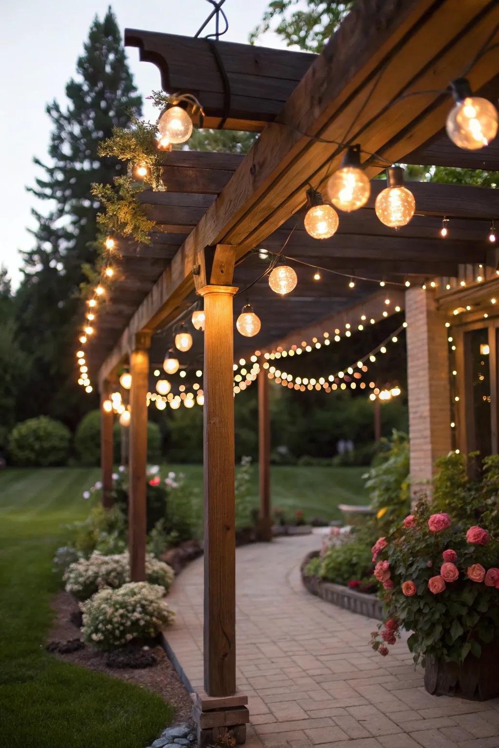 Globe lights add a festive flair to any gathering.