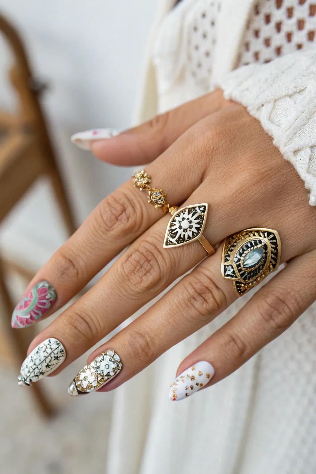 The Harmonious Union of Rings and Nail Art