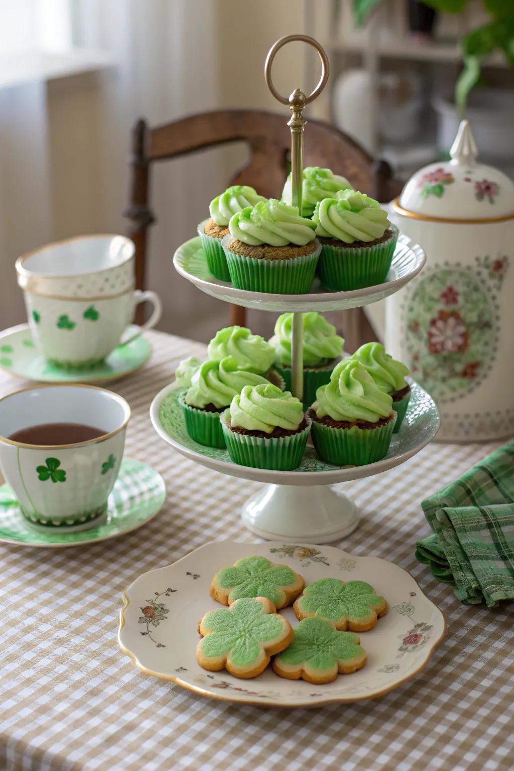 Celebrate with an elegant Irish tea party.