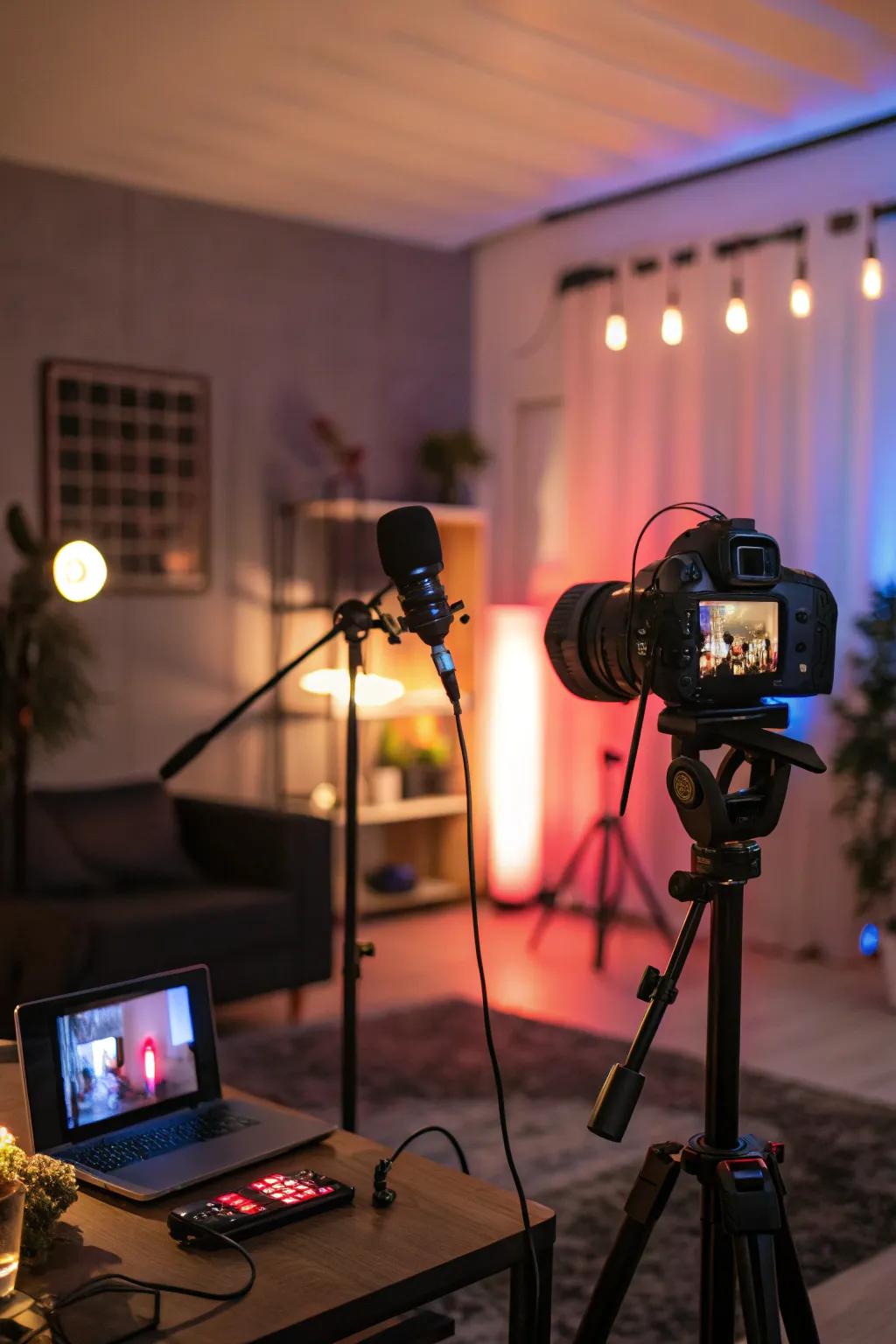 Set the perfect ambiance using creative lighting schemes.