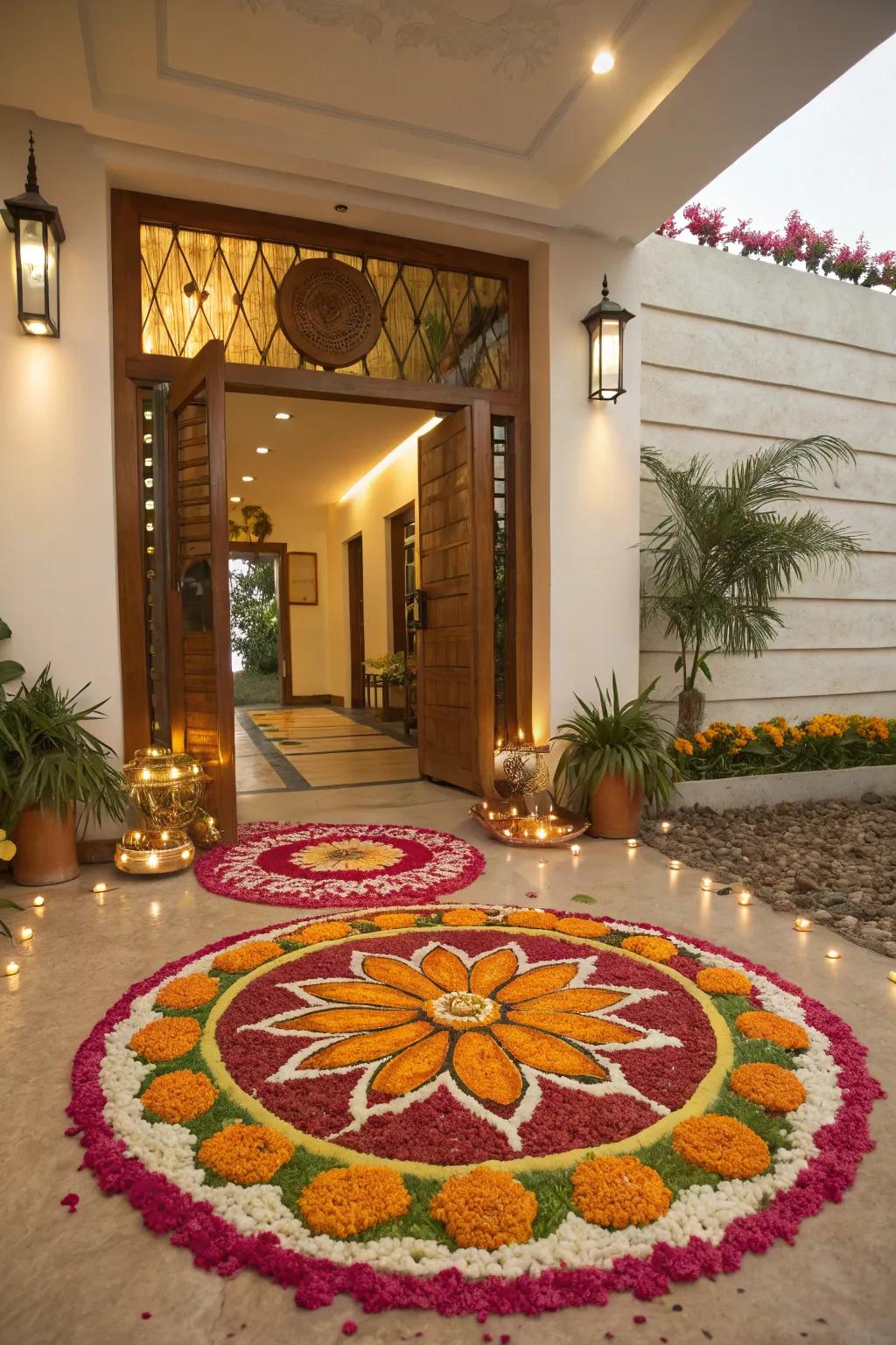 A <strong>rangoli</strong> design blooms within an <strong>uruli</strong>, adding cultural elegance and vibrant artistry to your cherished home.” loading=”lazy” class=”pimg”>
	</picture><figcaption>A <strong>rangoli</strong> design blooms within an <strong>uruli</strong>, adding cultural elegance and vibrant artistry to your cherished home.</figcaption></figure>
<p>Weave a stunning <strong>rangoli</strong> pattern using flower petals within your <strong>uruli</strong>, an artistic expression of creativity and cultural pride that adds a personal touch to your sacred space.</p>
<h3>Check if these fit your needs:</h3>
<ul class=