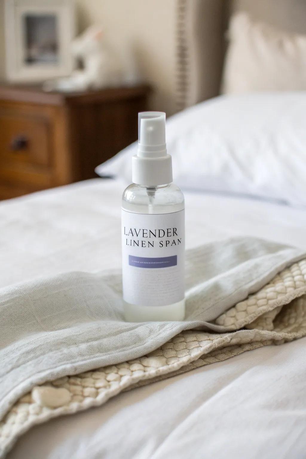 Add a touch of tranquility with a lavender linen spray.