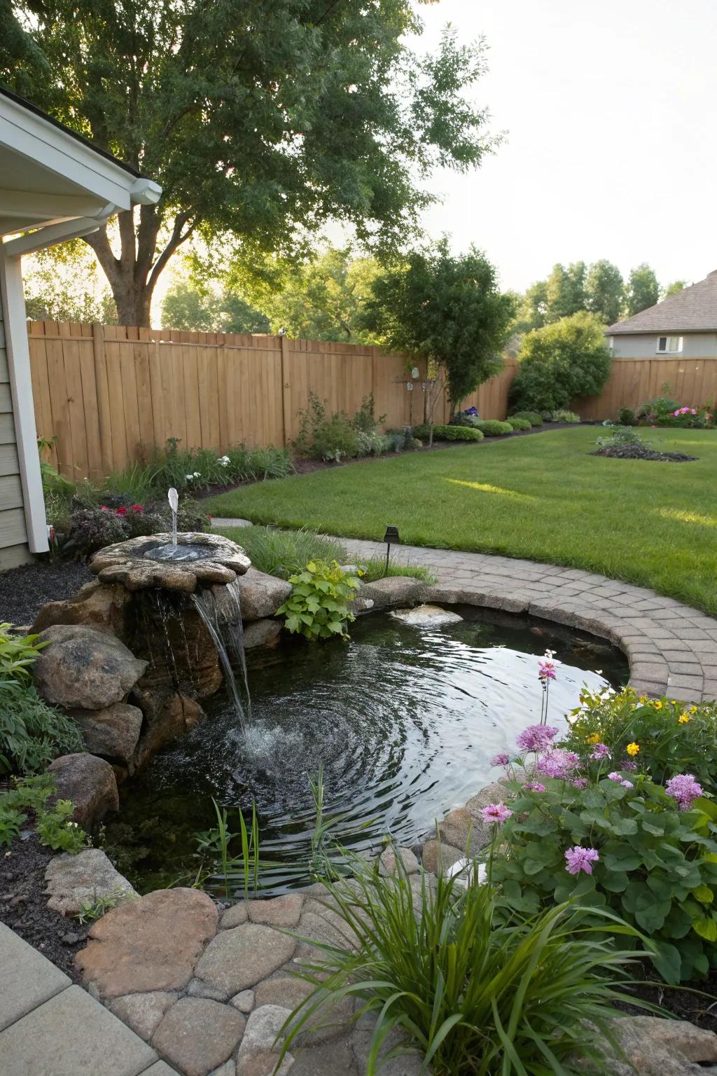 A water feature that transforms your backyard.