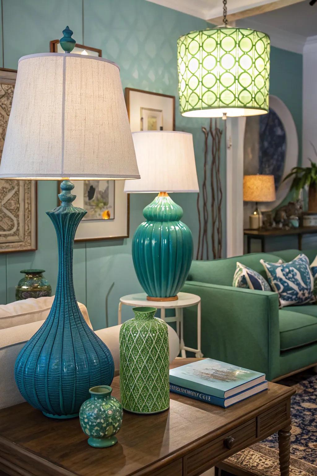Sculptural illumination unites function and artistic flair.