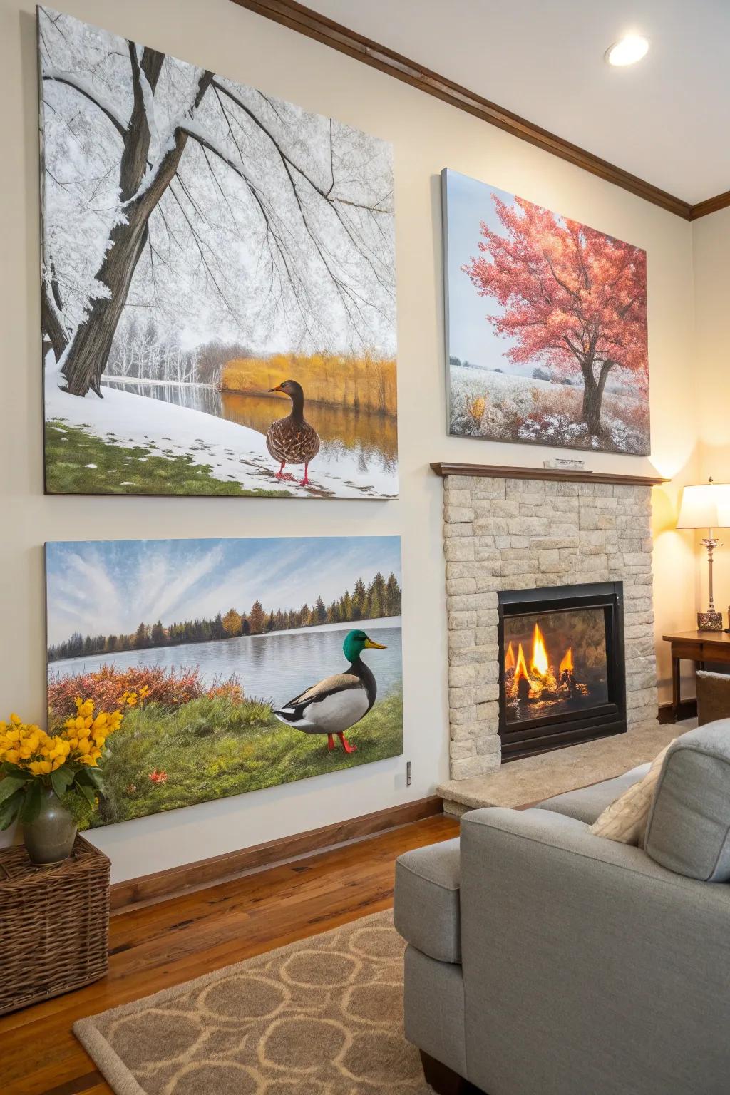 Seasonal duck themes keep your decor lively and fresh.