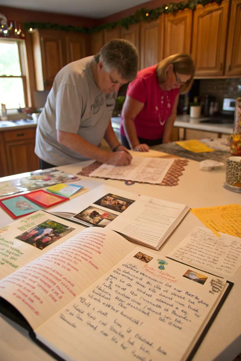 Preserving family flavors and stories in a homemade cookbook.