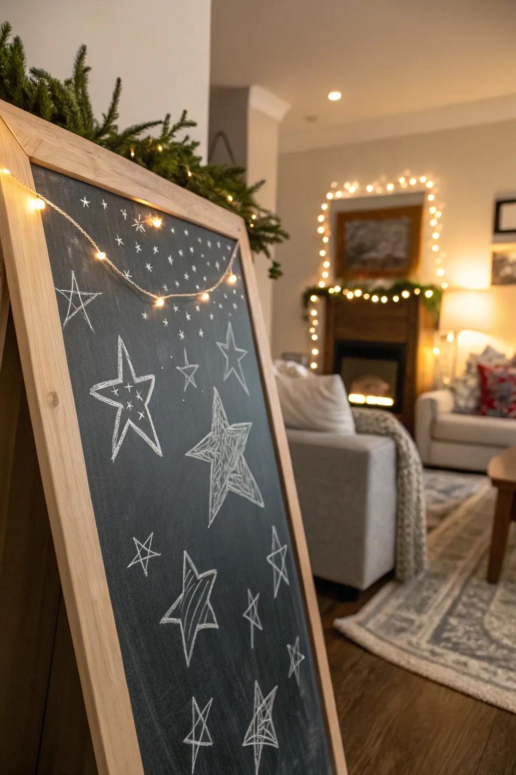 Create a calming ambiance with a winter's night design.