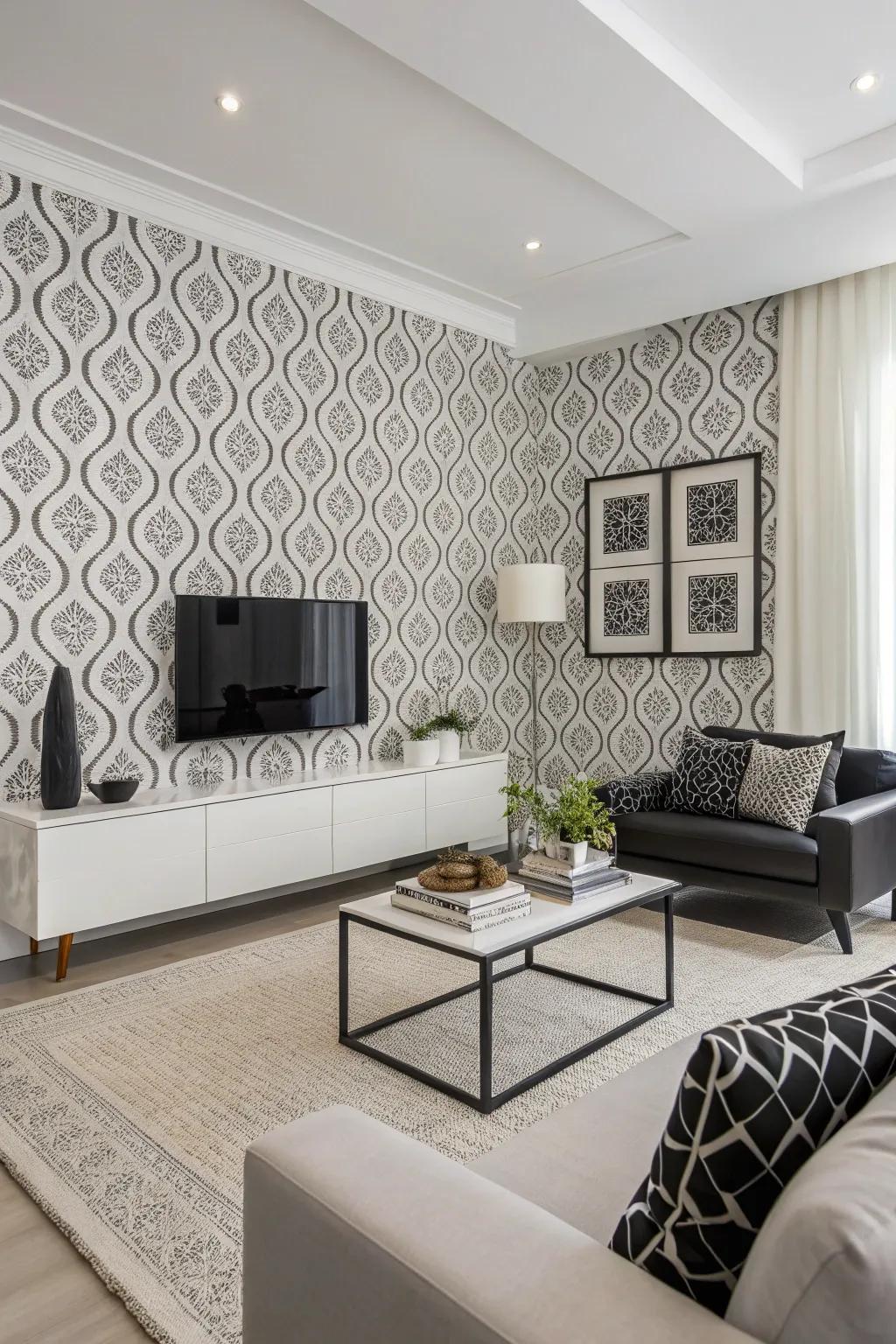 Monochrome designs offer simple elegance and focus.