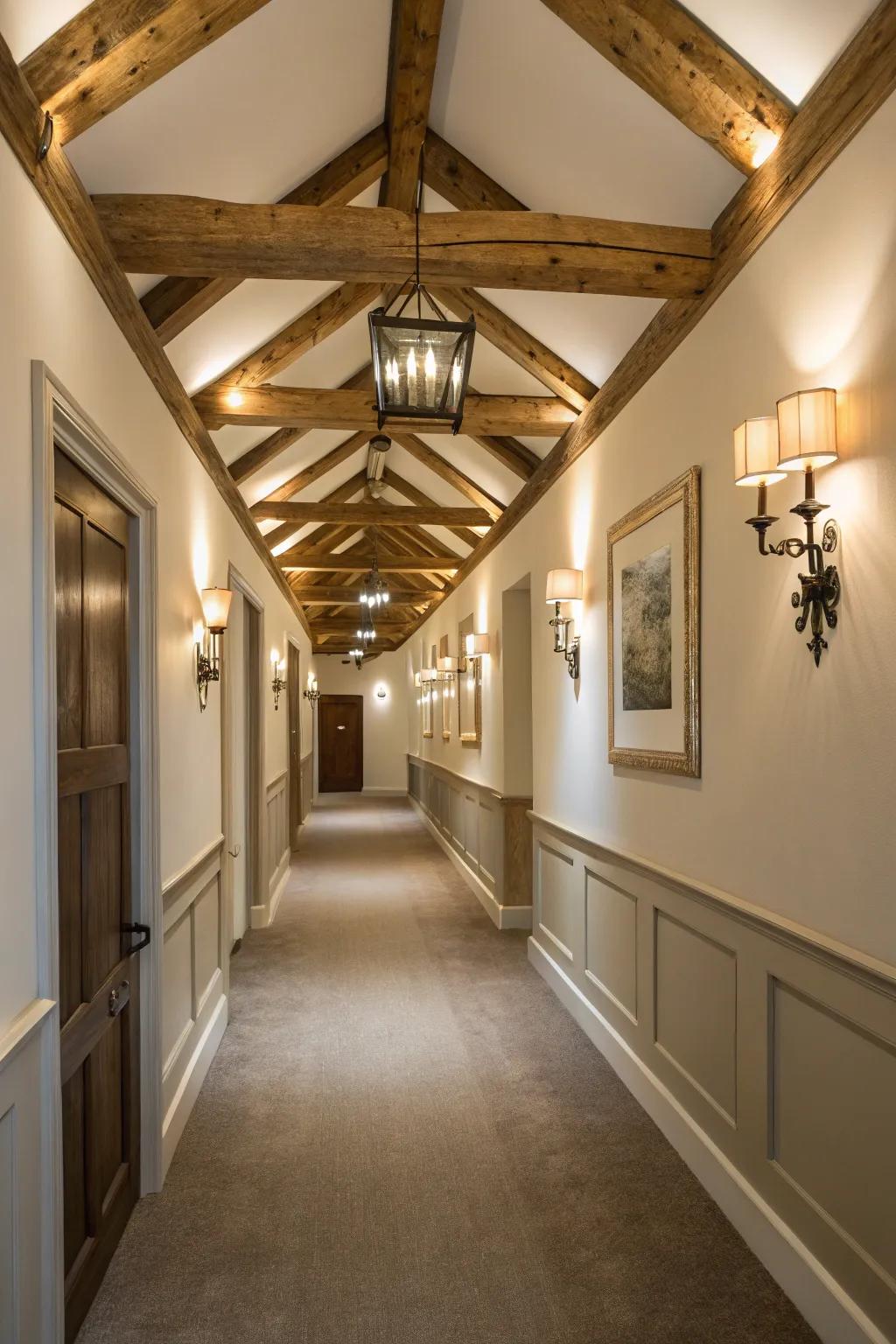 Save space with elegant wall sconces.