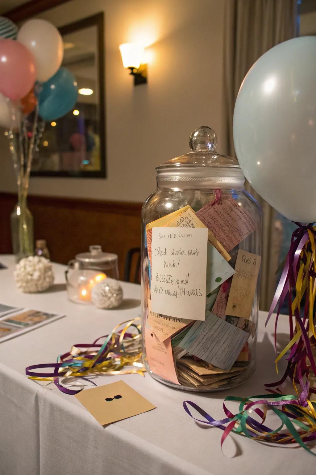 A memory jar creates a heartfelt keepsake for the retiree.